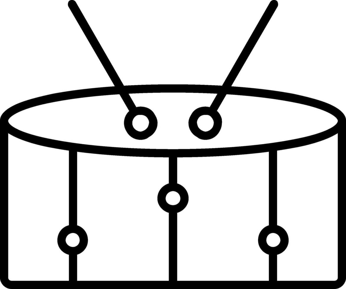 Snare Line Icon vector