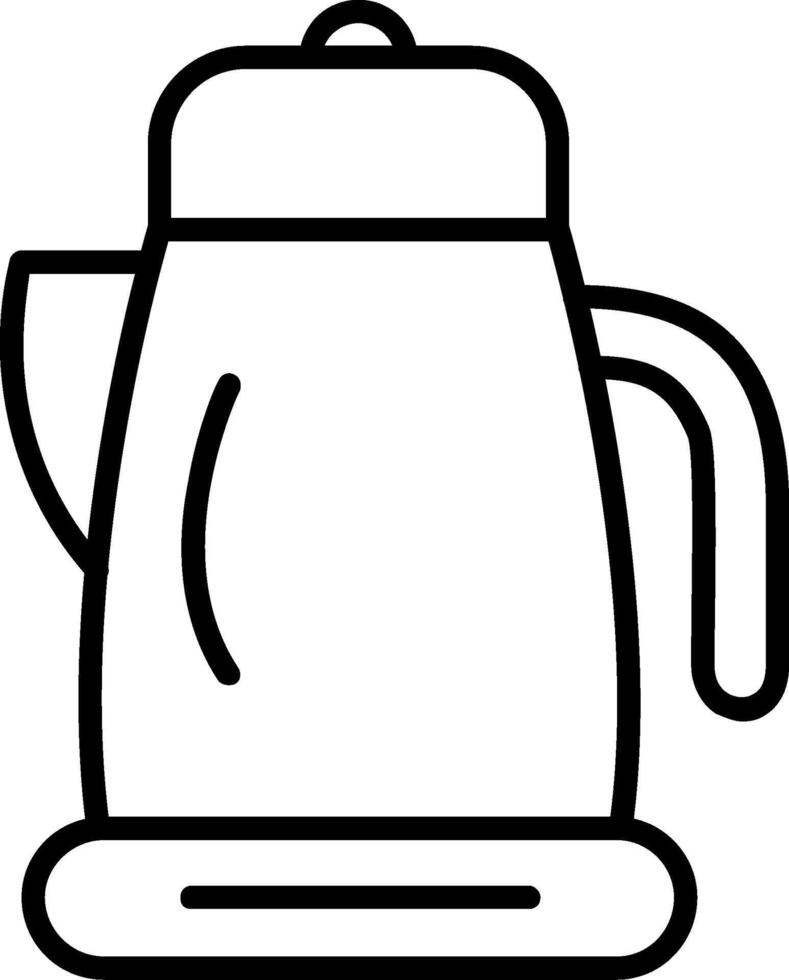 Kettle Line Icon vector