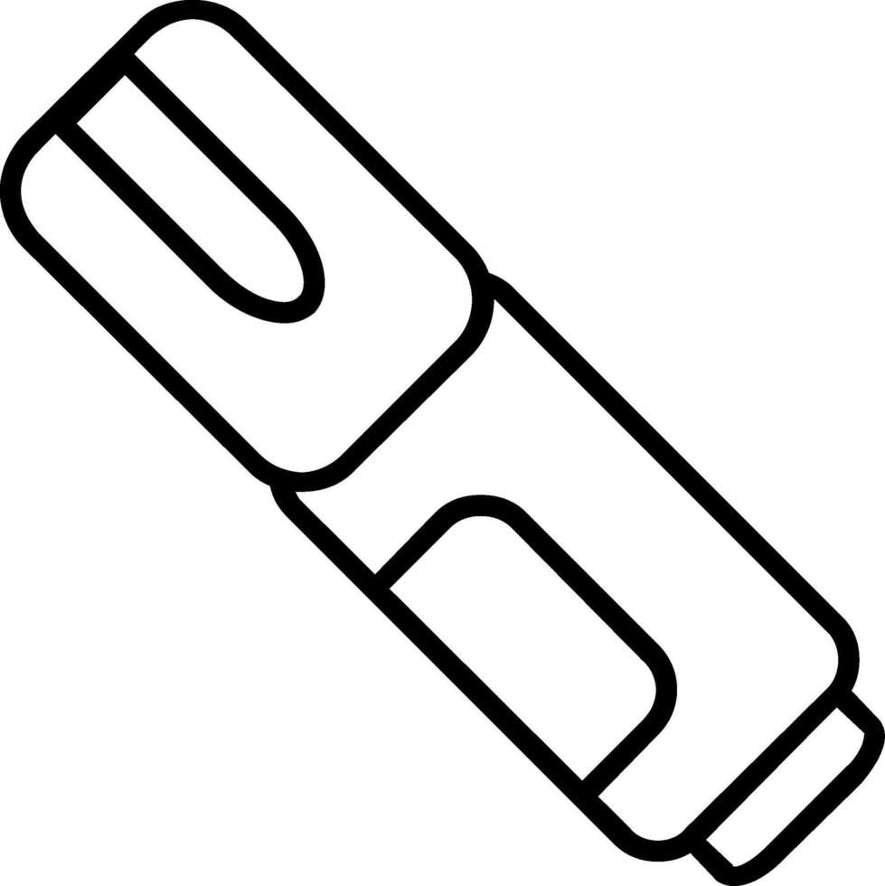Highlighter Line Icon vector