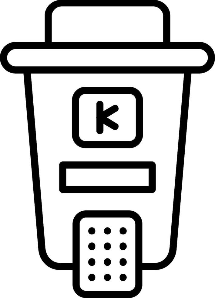 Ink Line Icon vector
