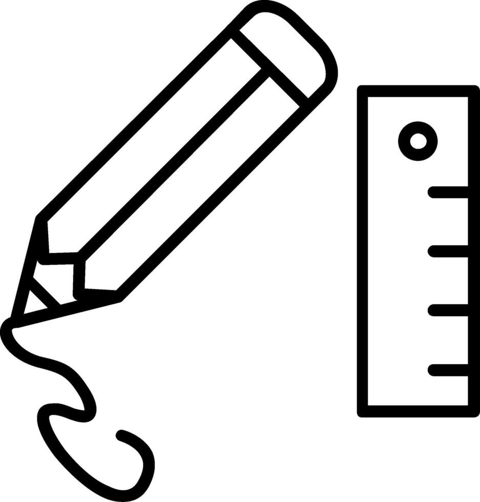 Pencil Line Icon vector