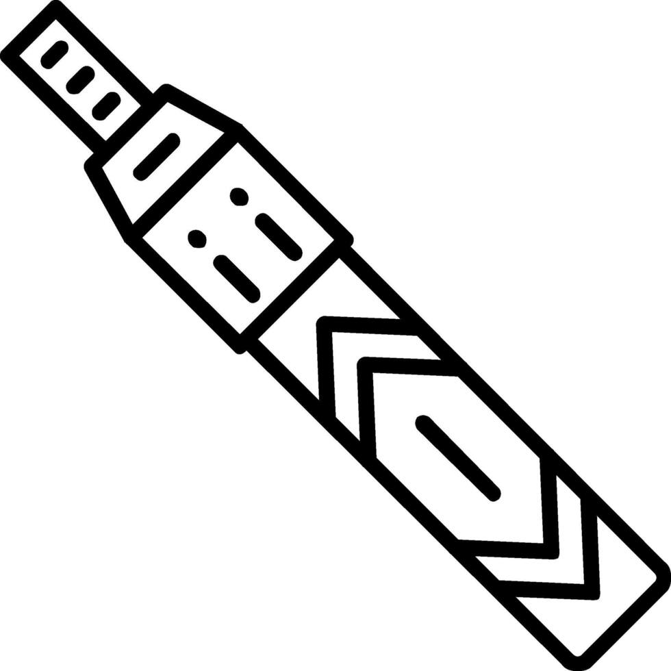 Corrector Line Icon vector