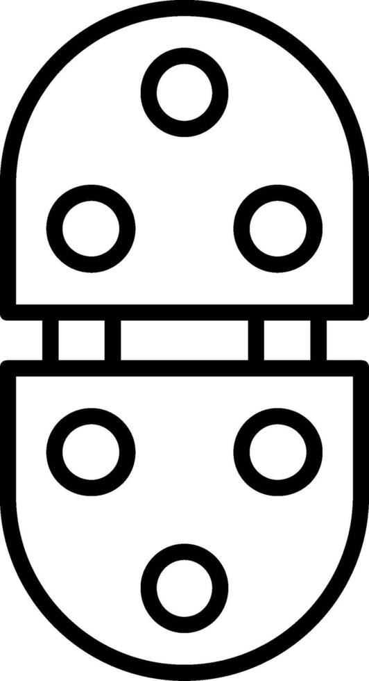 Hinge Line Icon vector