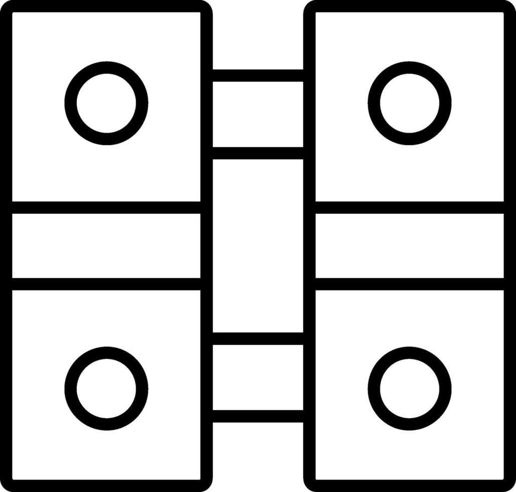 Hinge Line Icon vector