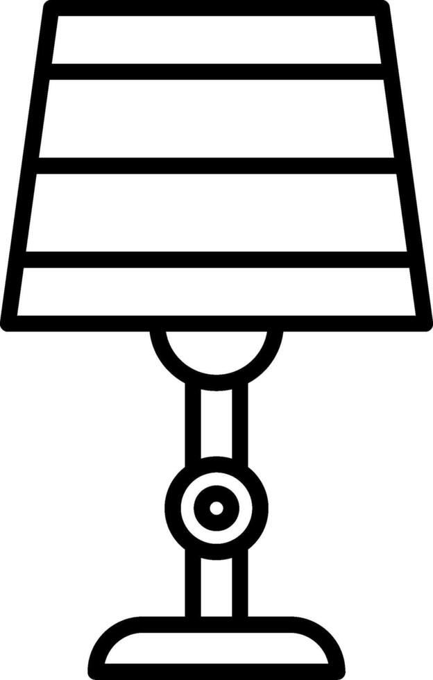 Lamp Line Icon vector