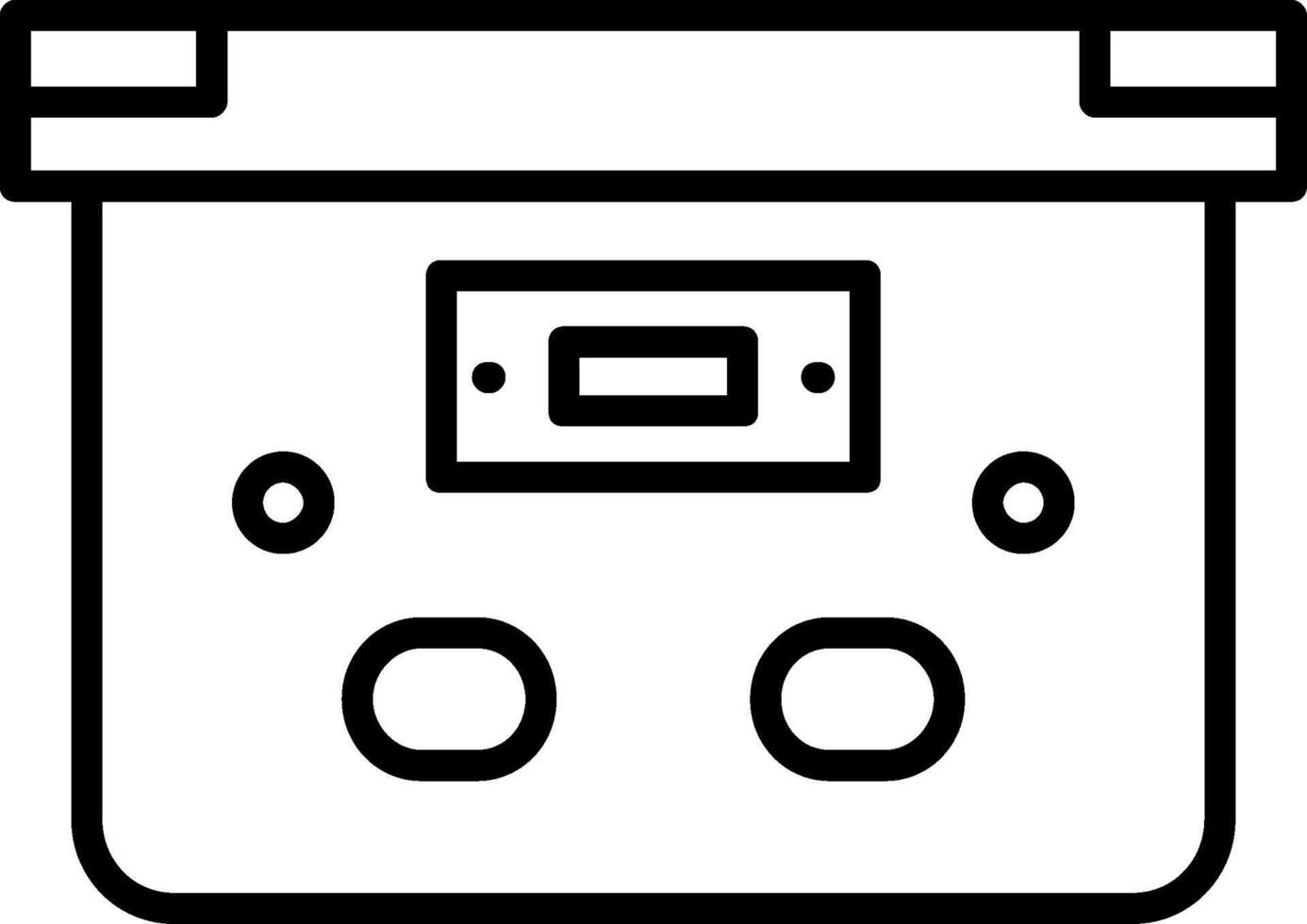 Box Line Icon vector