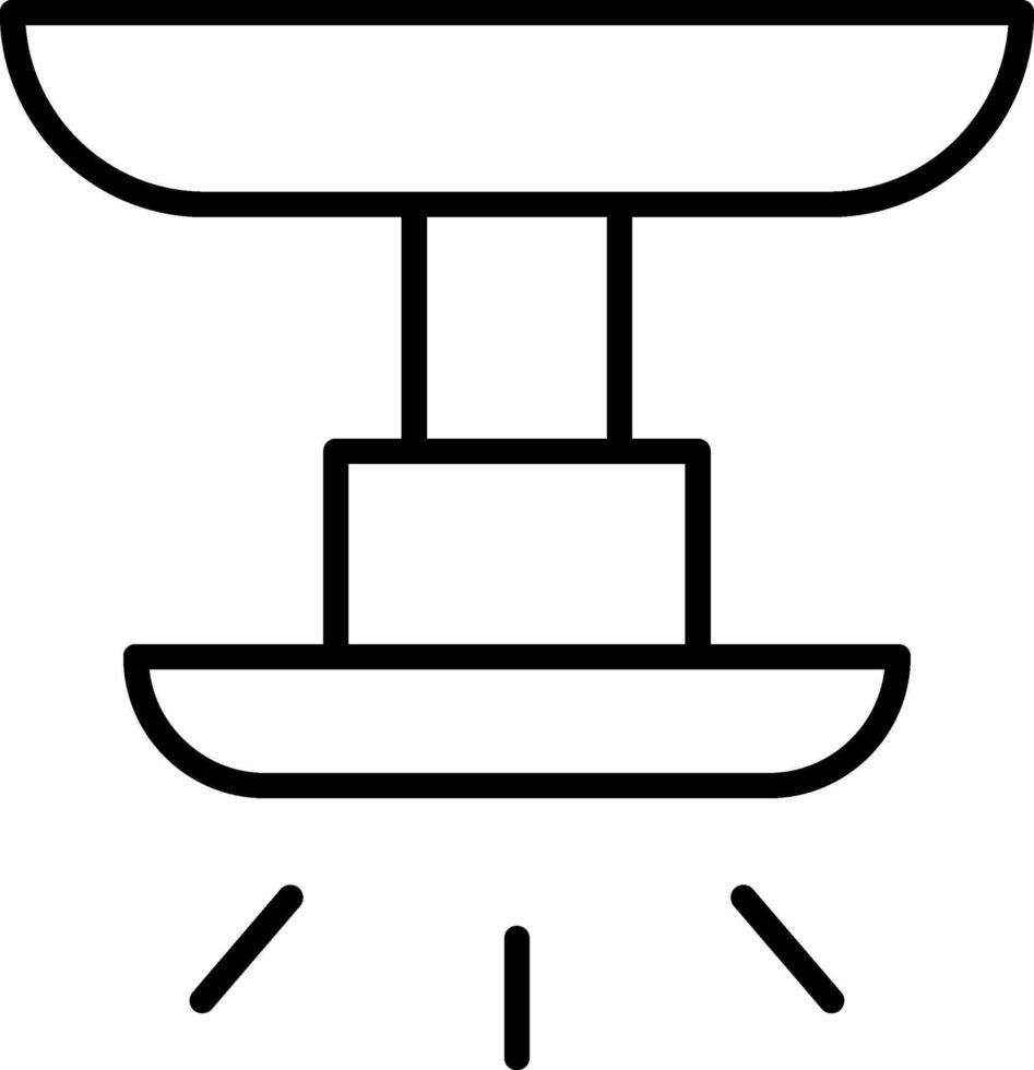 Lamp Line Icon vector