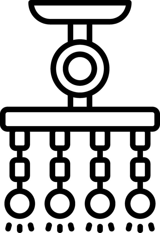 Lamp Line Icon vector