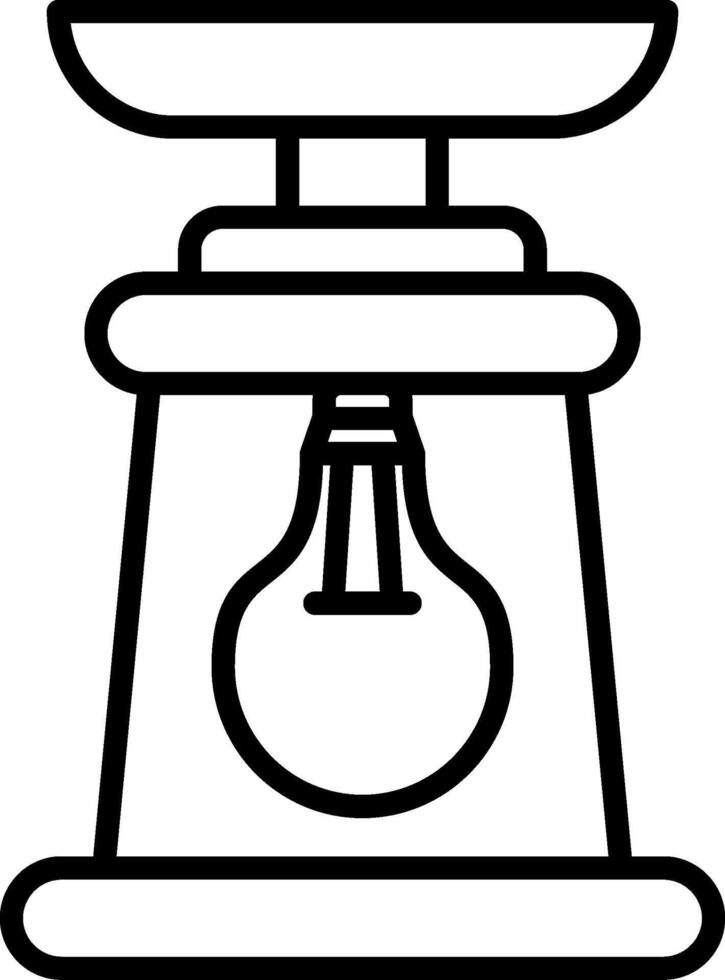 Lantern Line Icon vector