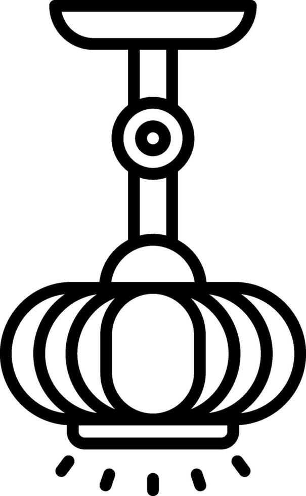 Lamp Line Icon vector