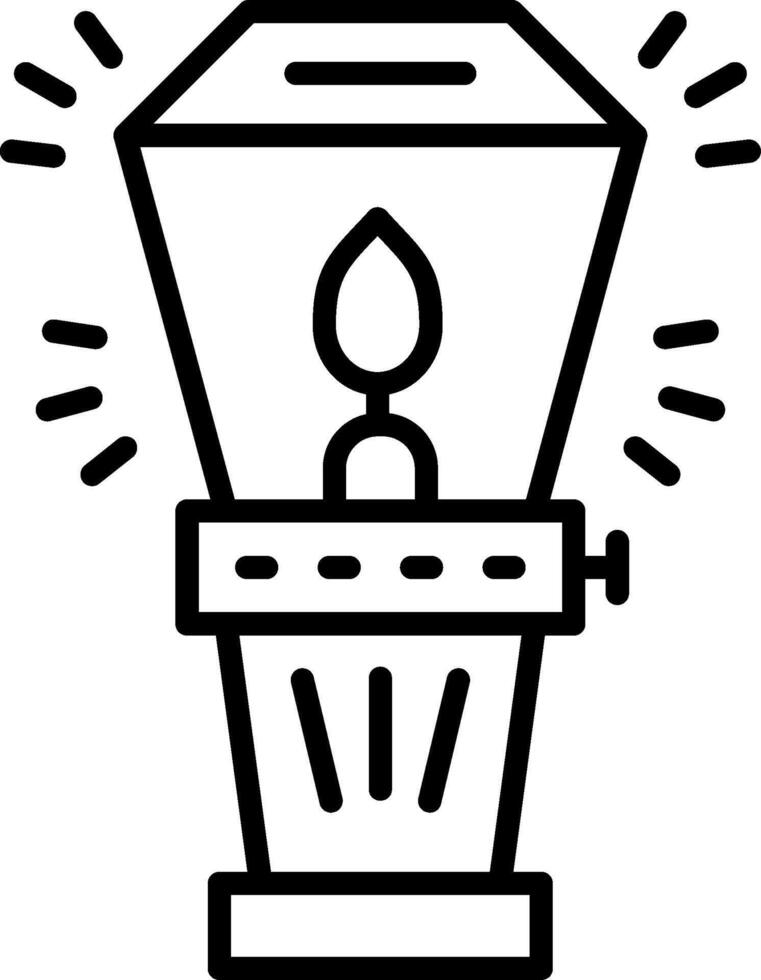 Lamp Line Icon vector