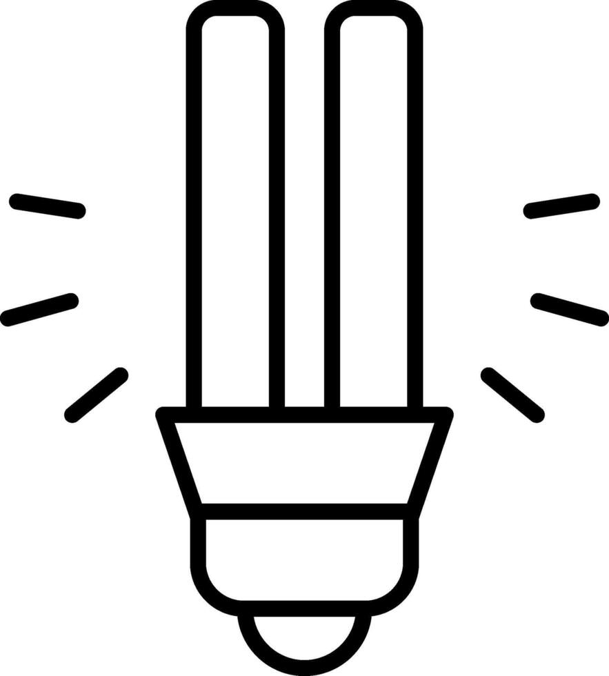 Light Bulb Line Icon vector