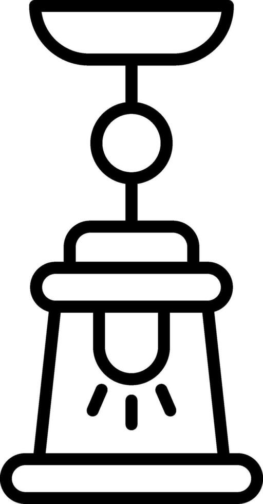 Lamp Line Icon vector