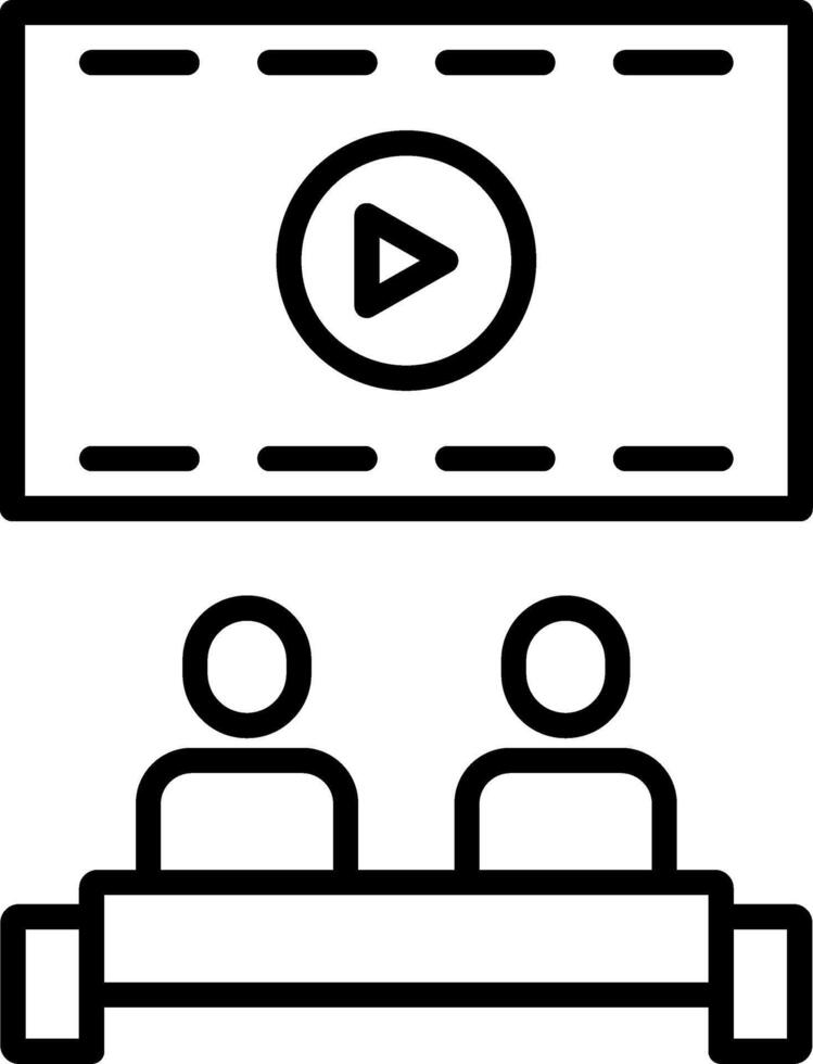 Cinema Line Icon vector