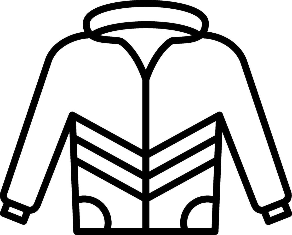 Coat Line Icon vector