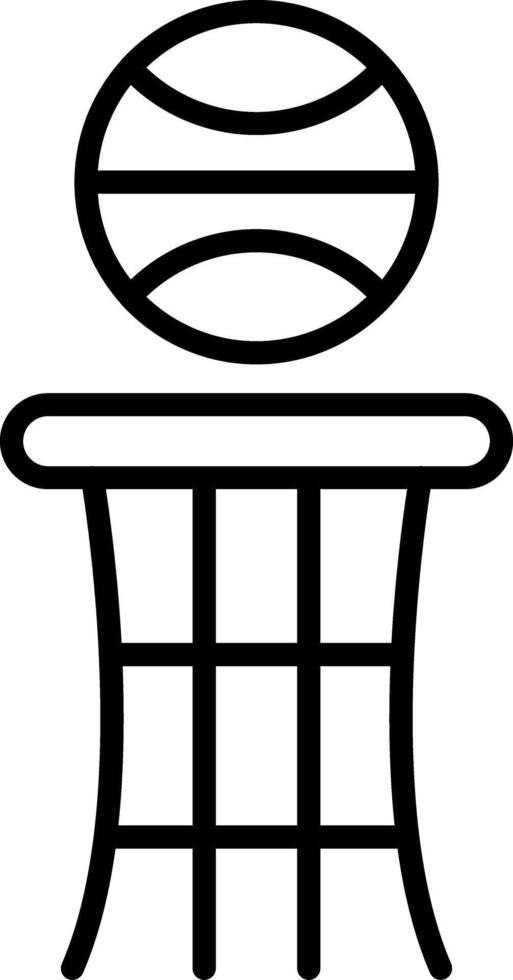Basketball Line Icon vector