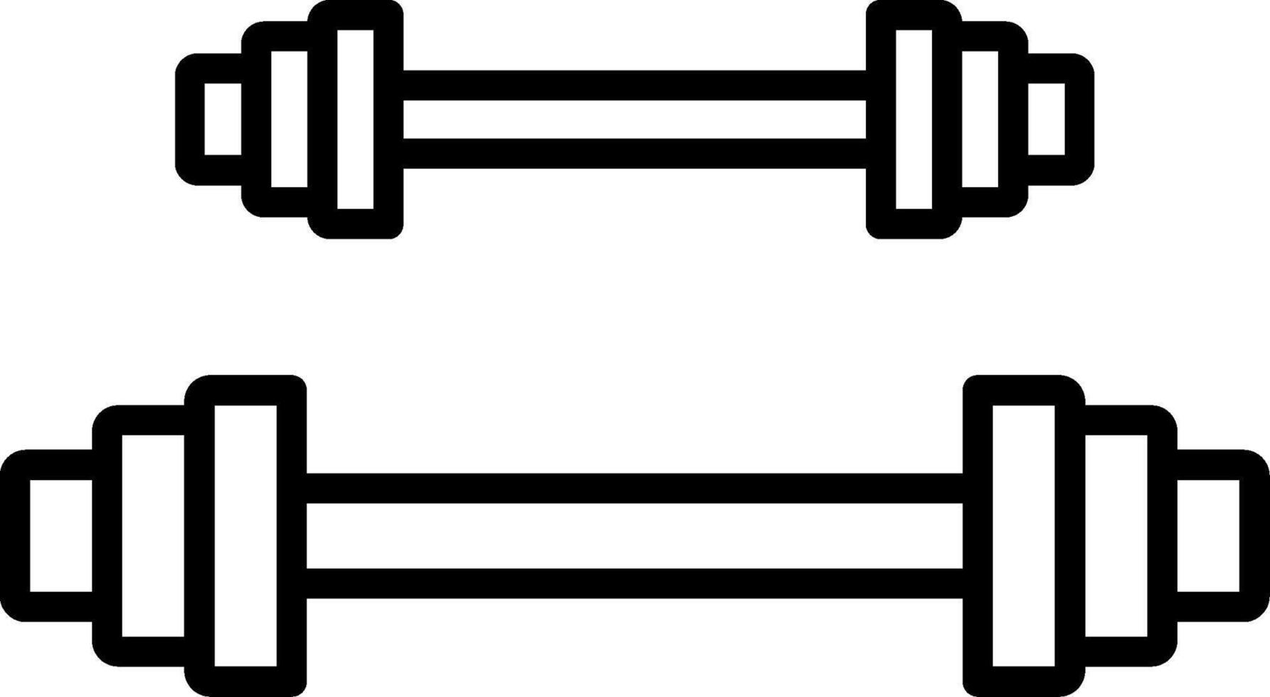 Weightlifting Line Icon vector
