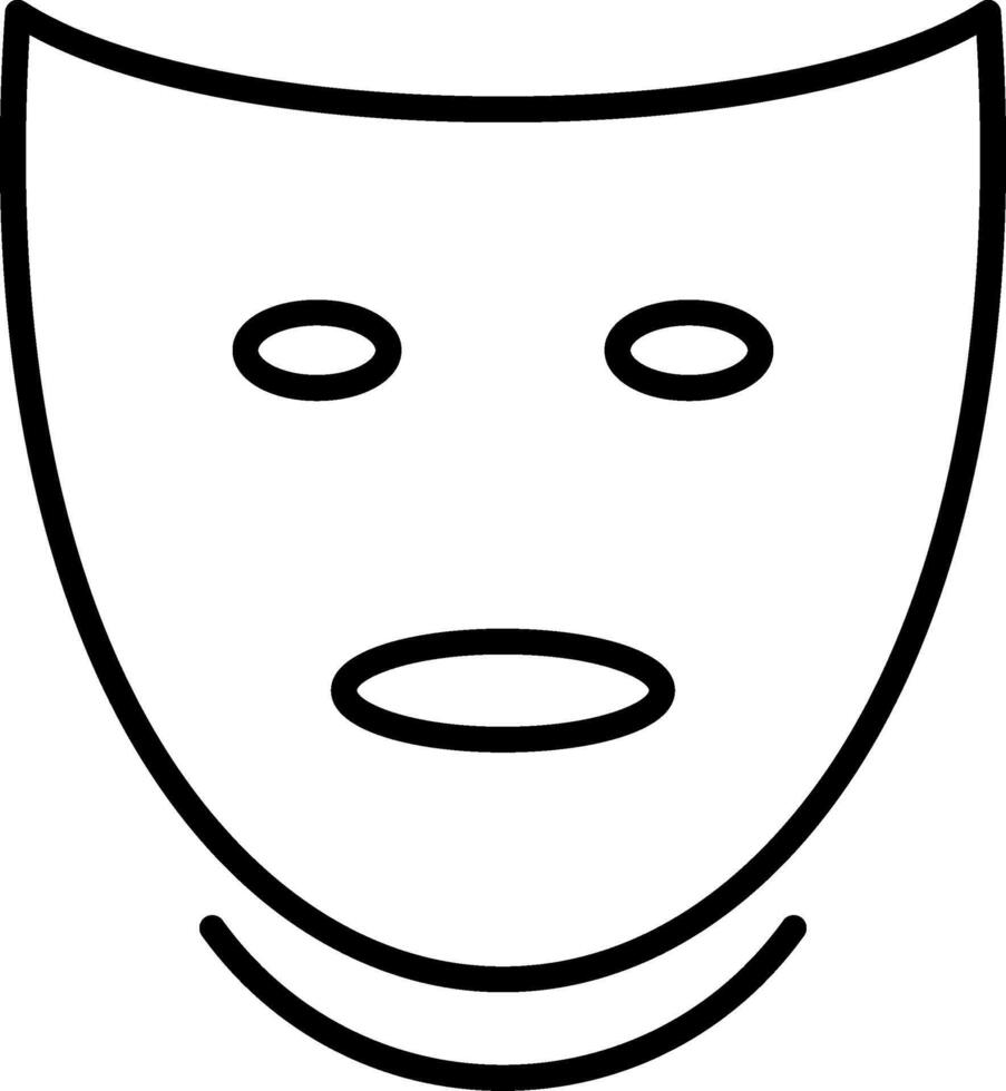 Theatre Line Icon vector