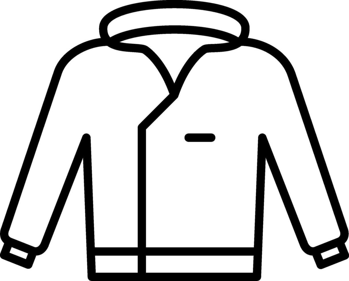 Coat Line Icon vector