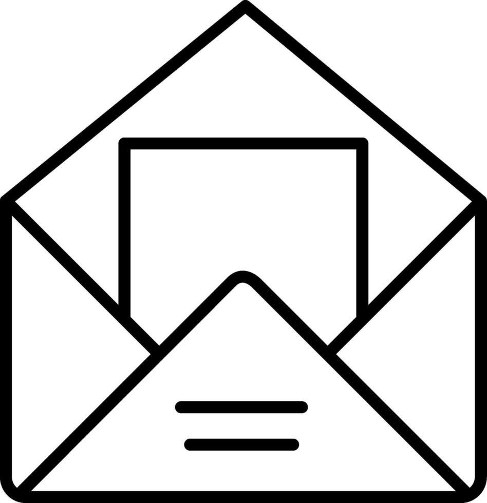 Envelope Line Icon vector