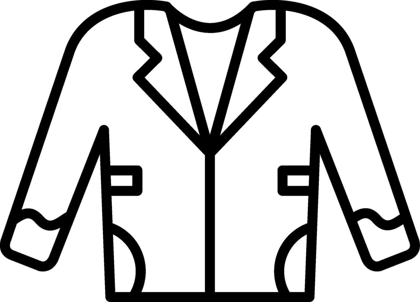 Coat Line Icon vector