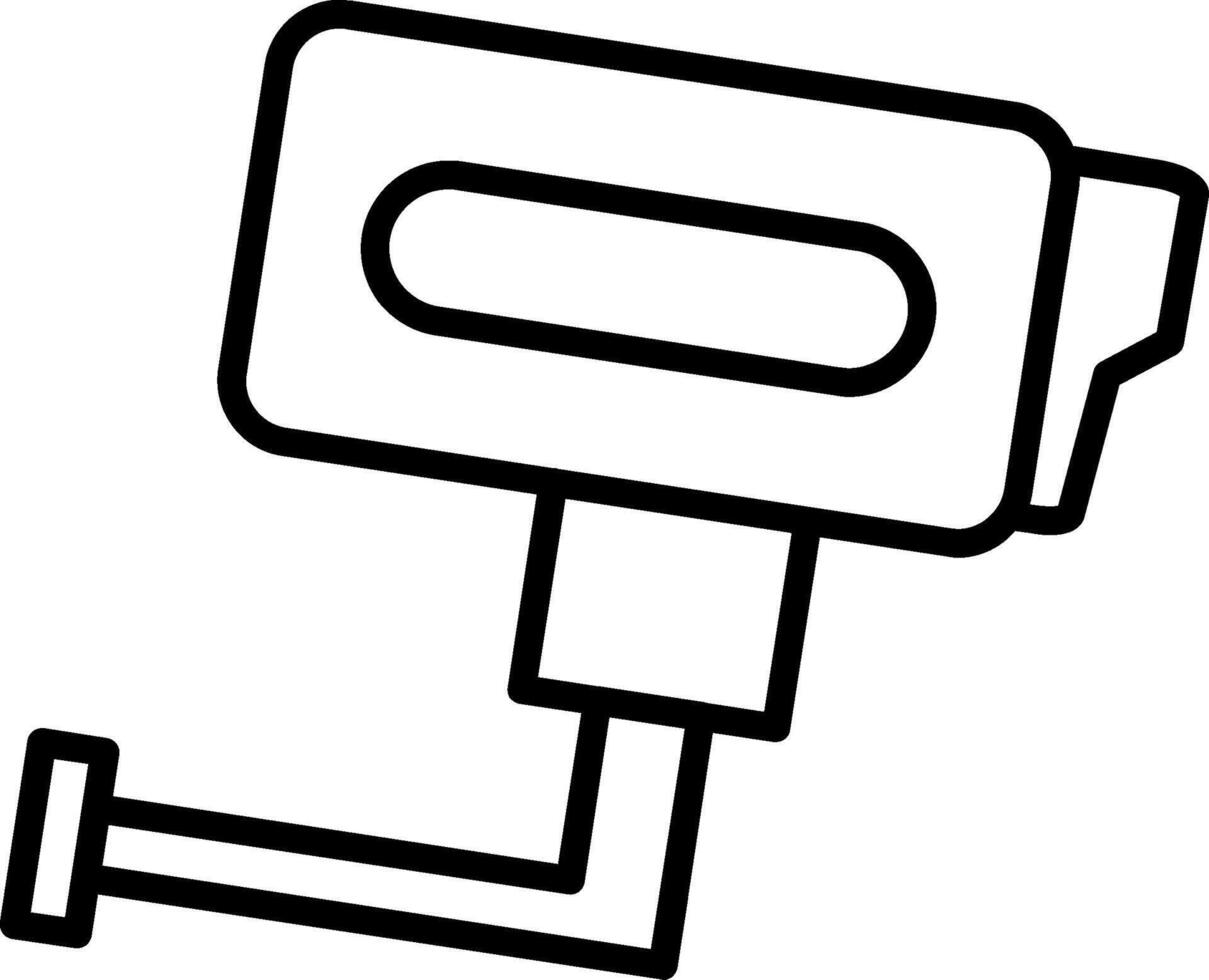 Cctv Line Icon vector