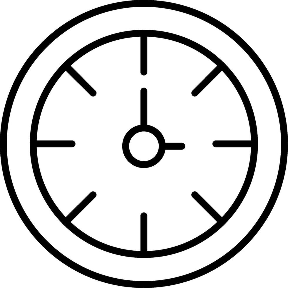 Clock Line Icon vector