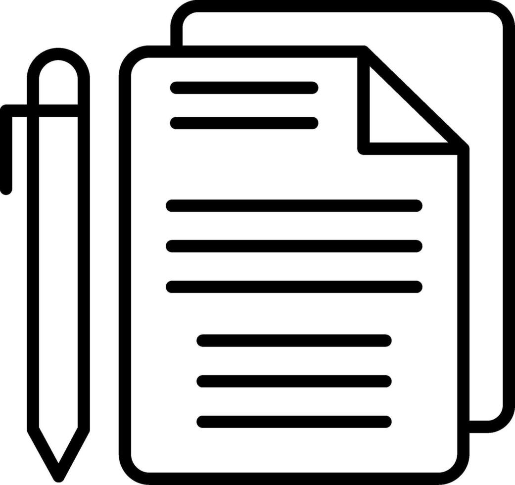 Contract Line Icon vector