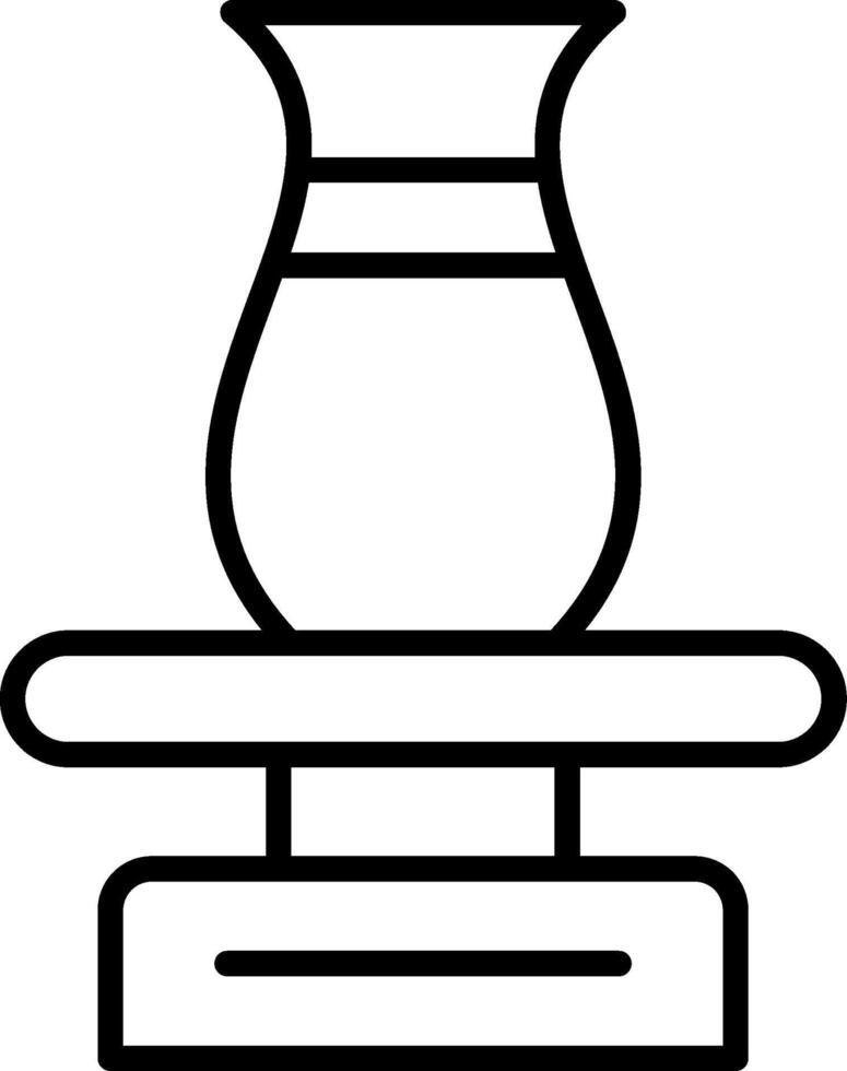 Ceramic Line Icon vector
