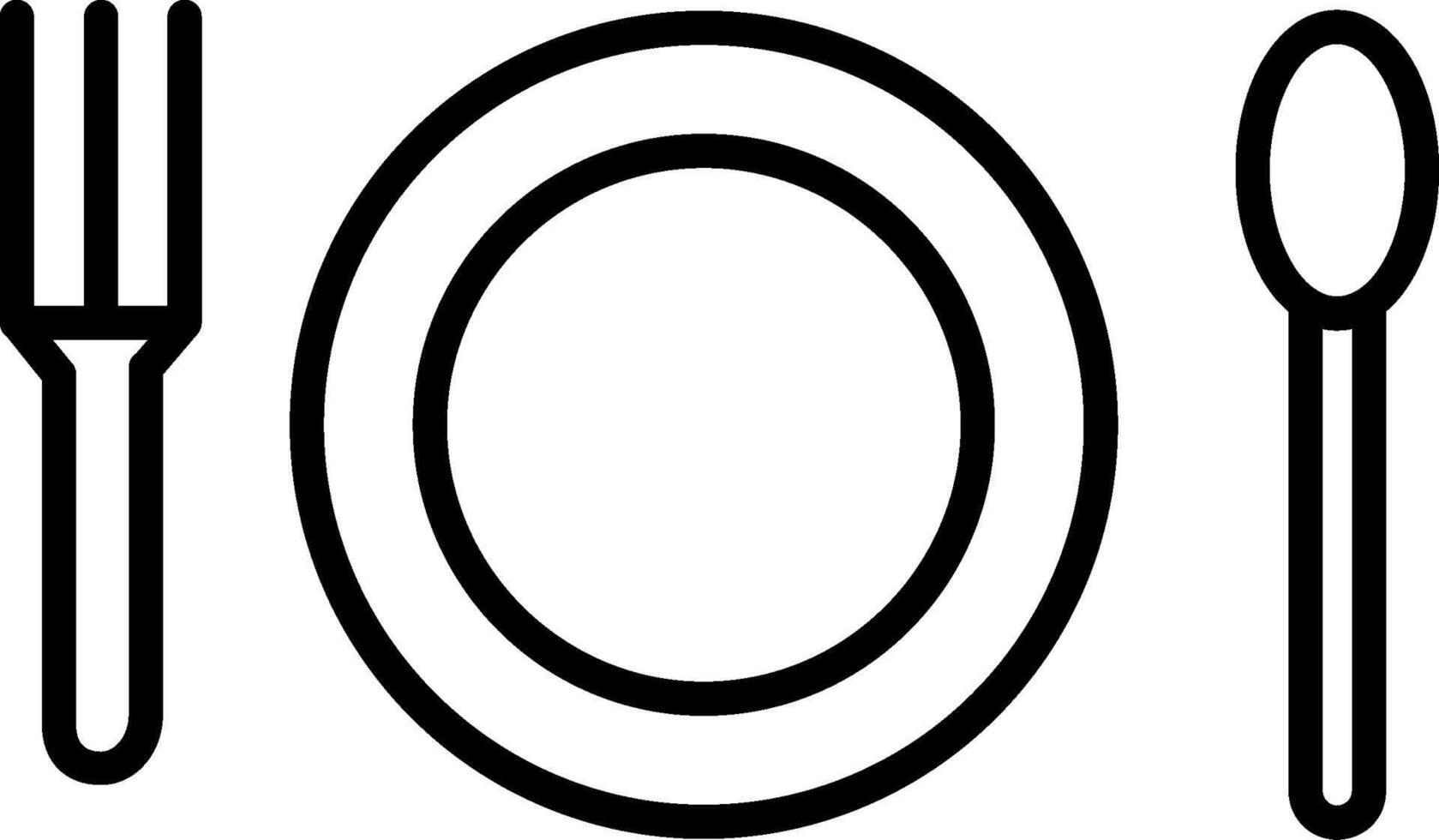 Cutlery Line Icon vector