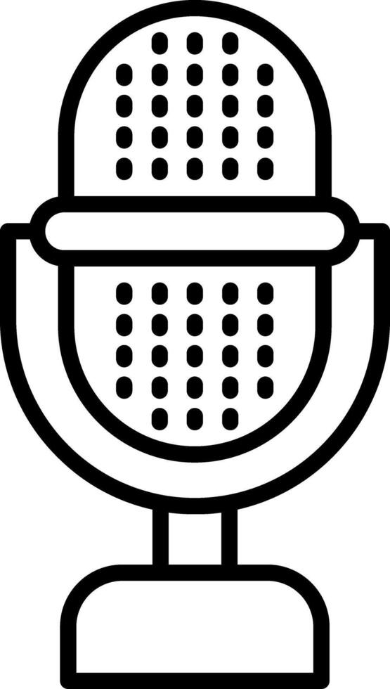 Microphone Line Icon vector