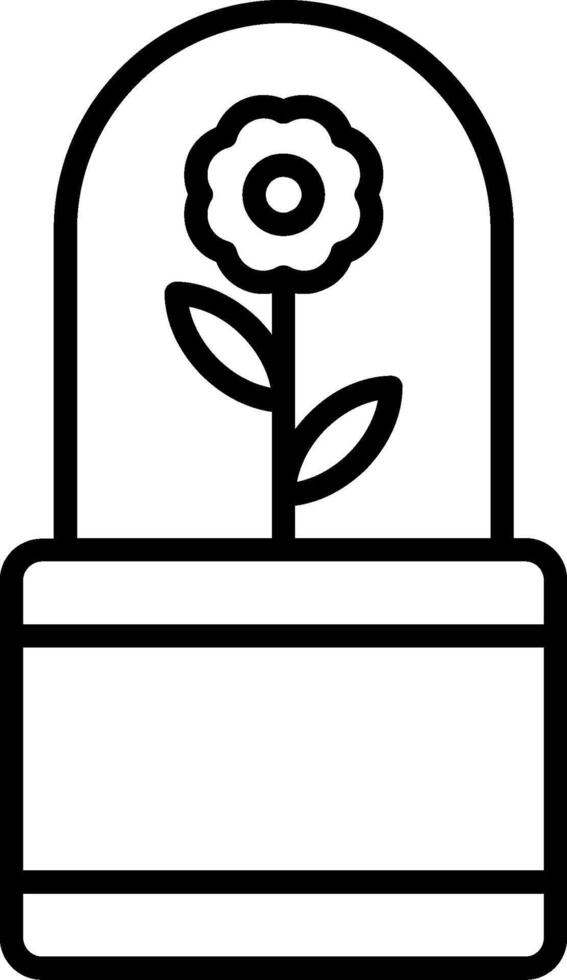 Flower Line Icon vector