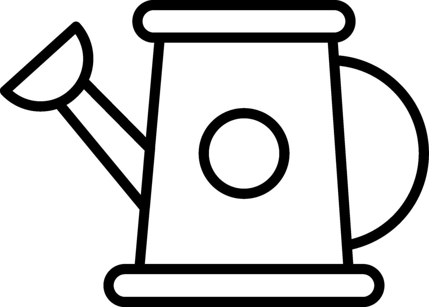 Watering Can Line Icon vector