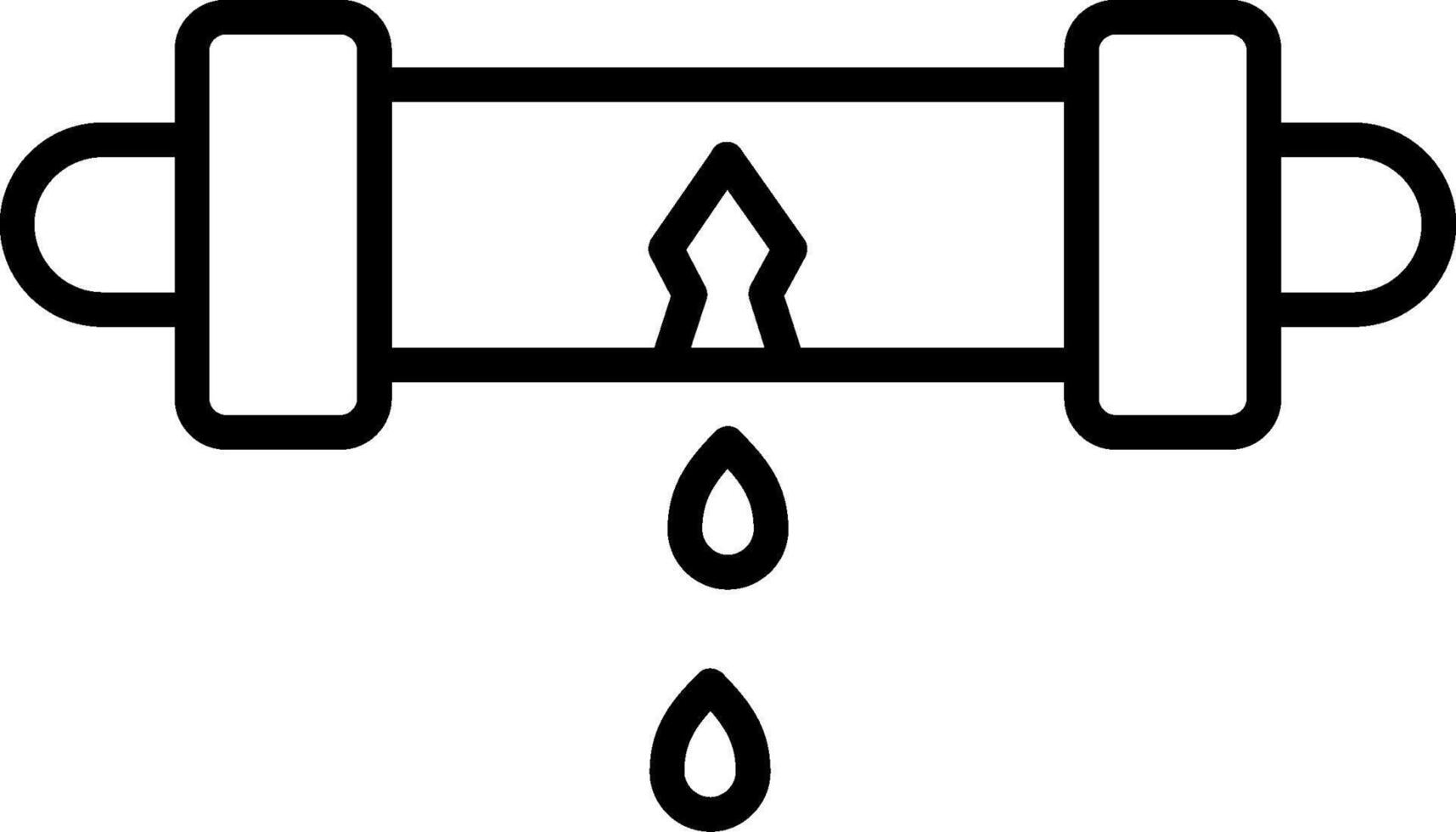Leak Detector Line Icon vector