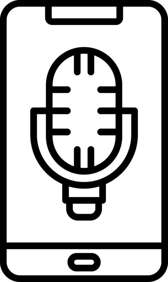 Phone Line Icon vector