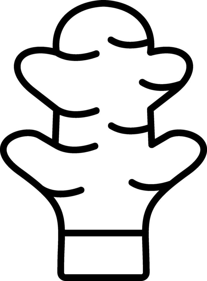 Ginger Line Icon vector
