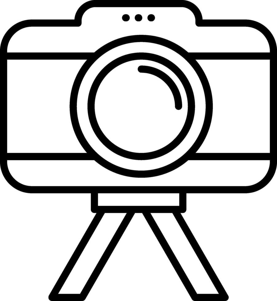 Camera Line Icon vector