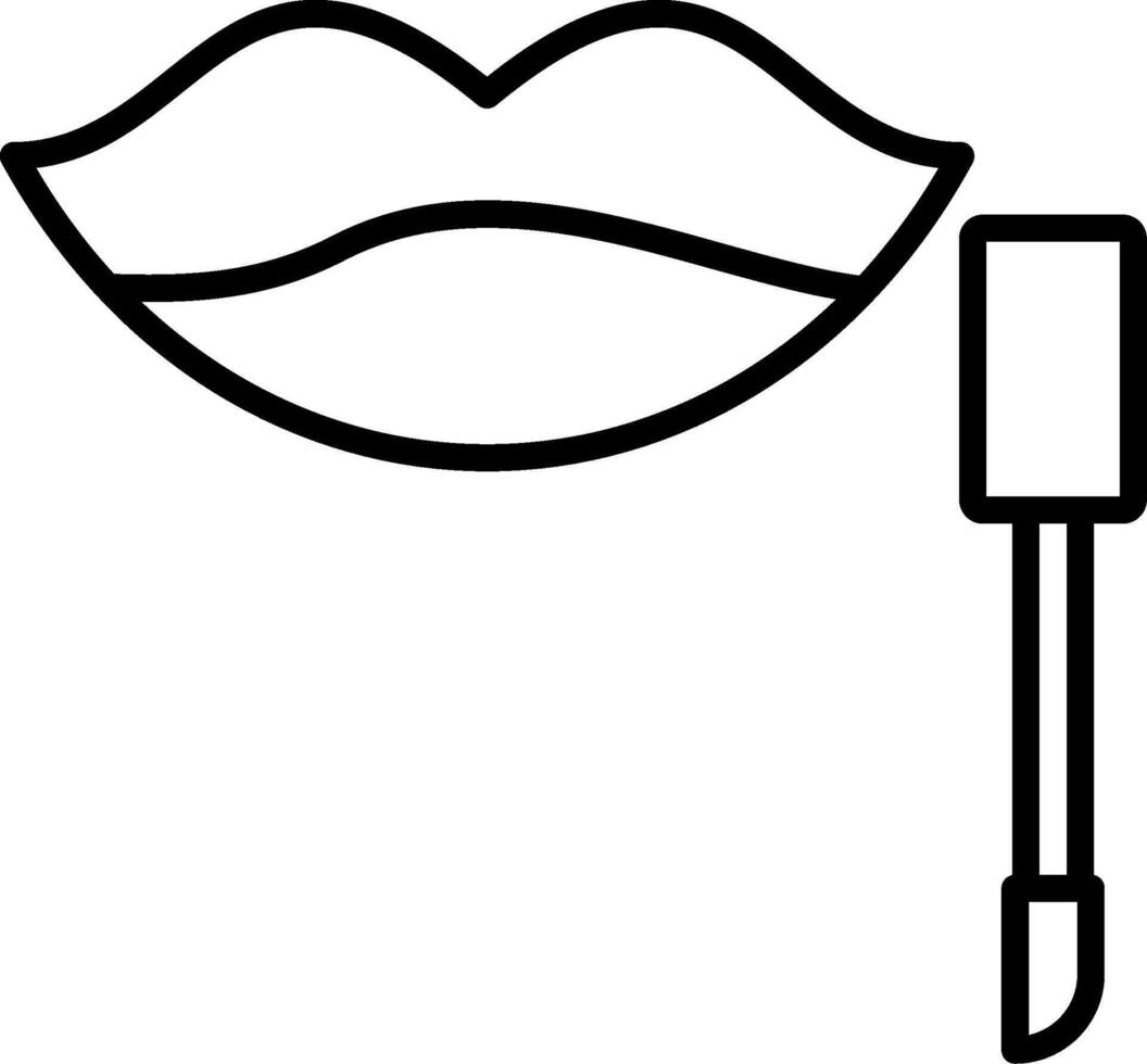 Mouth Line Icon vector