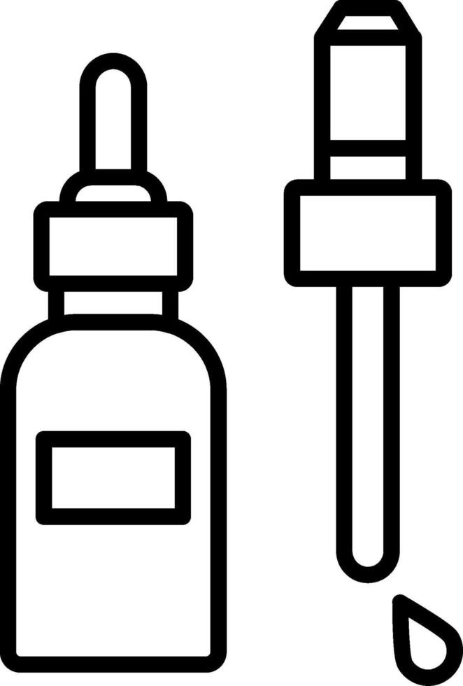 Serum Line Icon vector