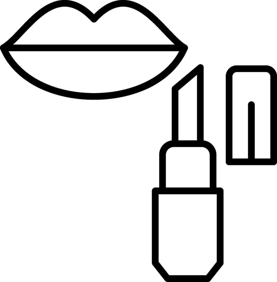 Lip Balm Line Icon vector
