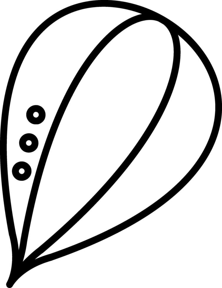 Pumpkin Seed Line Icon vector