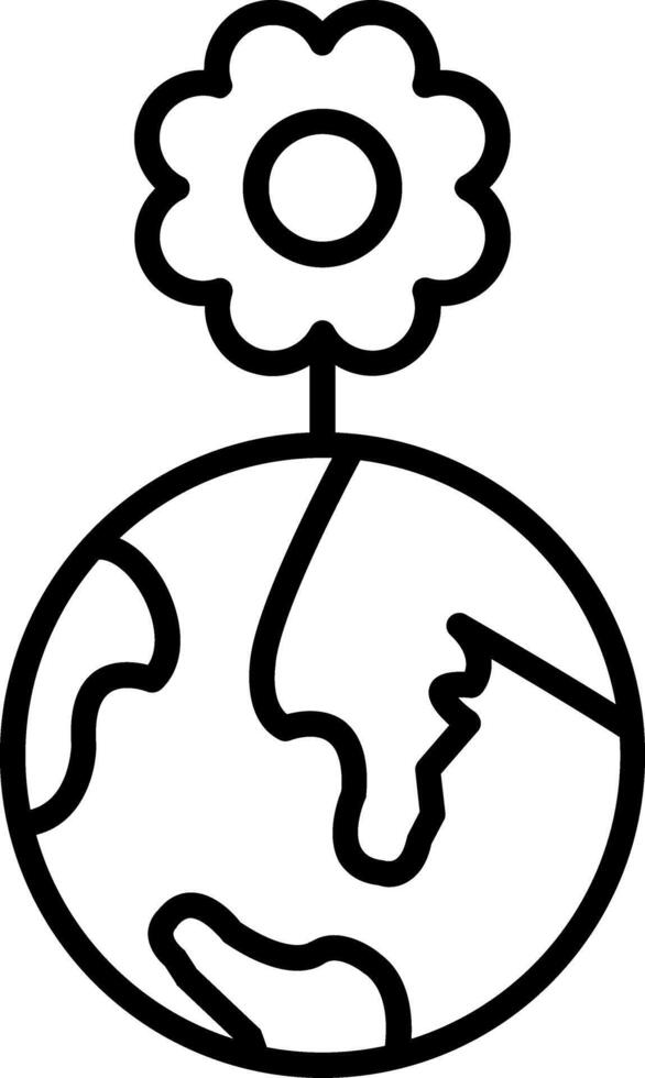 World Line Icon vector