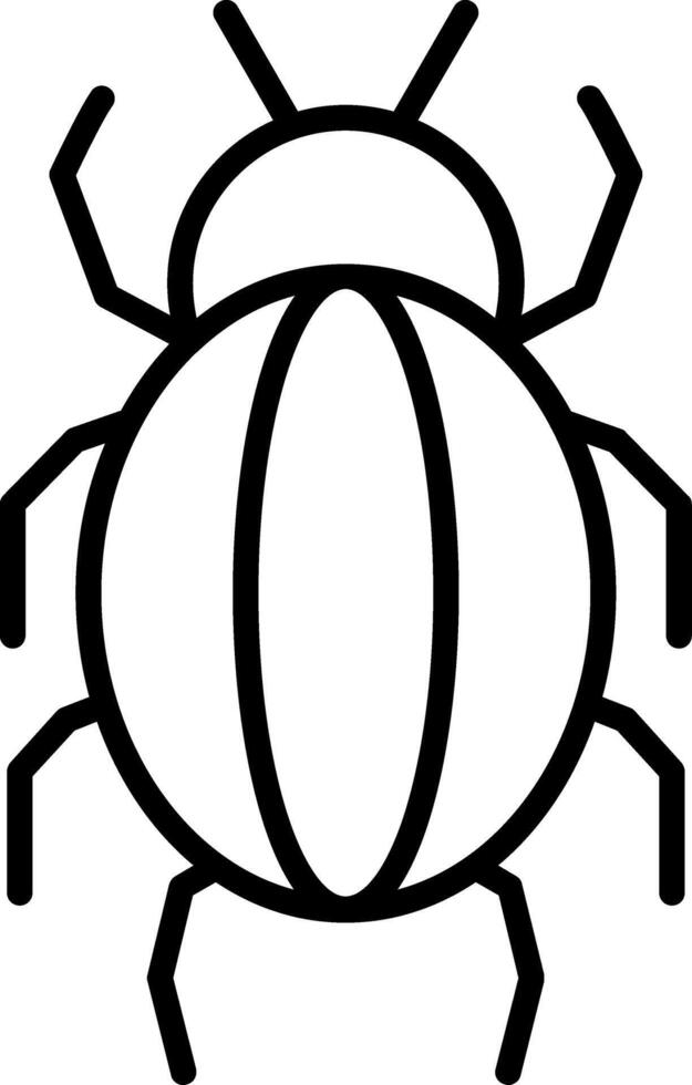 Spider Line Icon vector