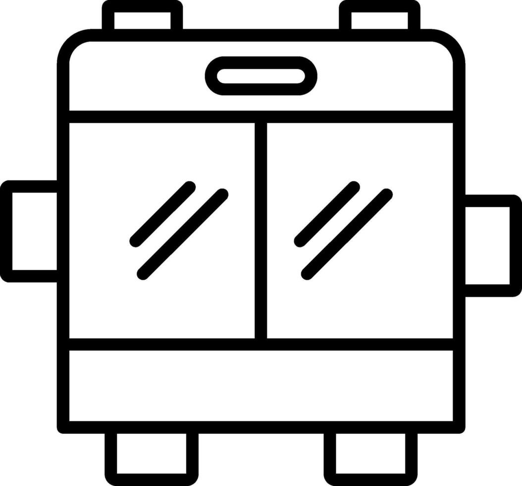 Bus Line Icon vector