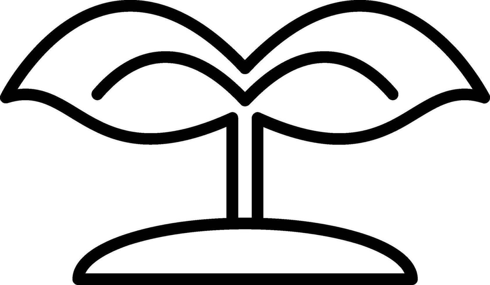 Seed Line Icon vector