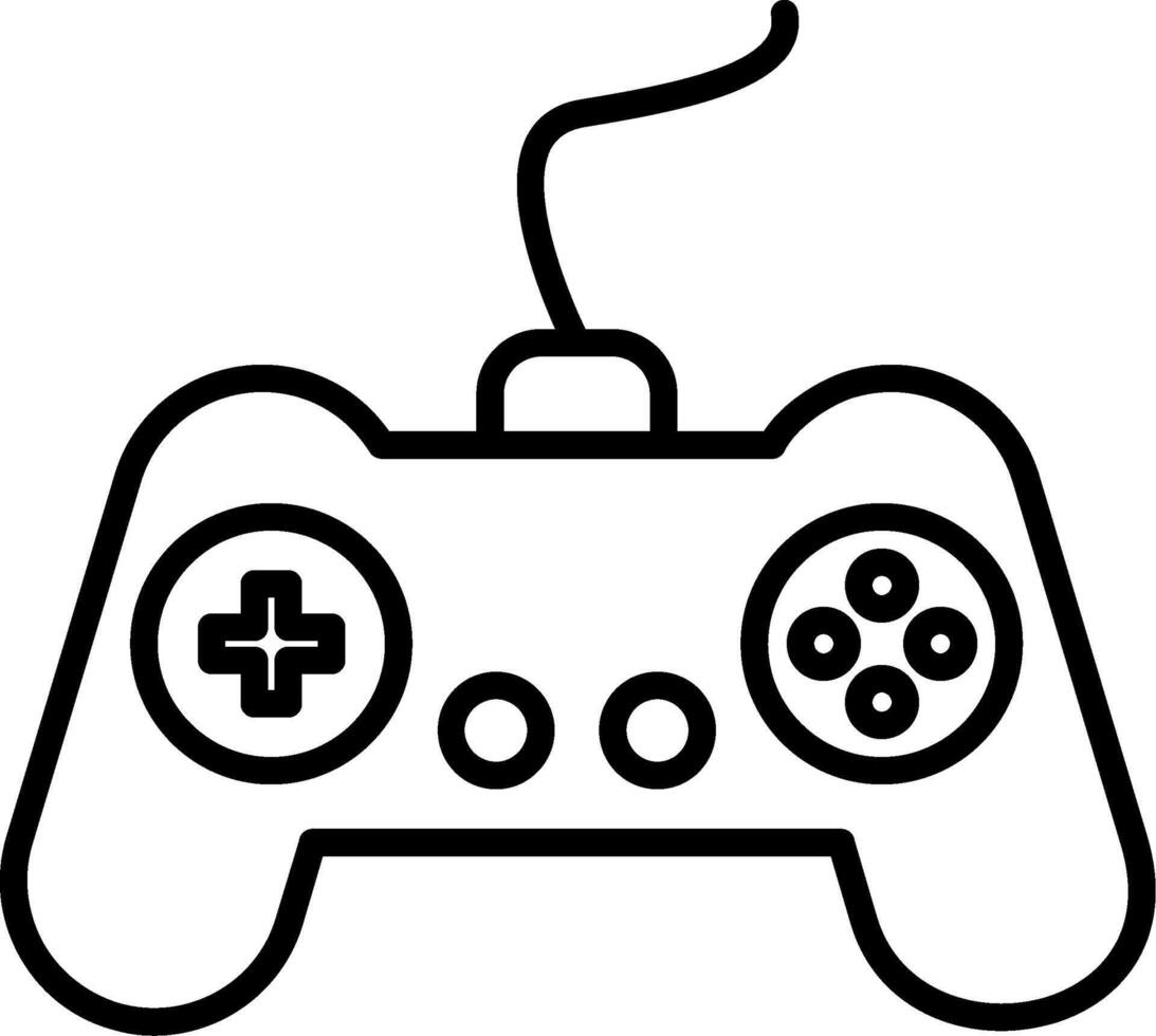 Gamer Line Icon vector