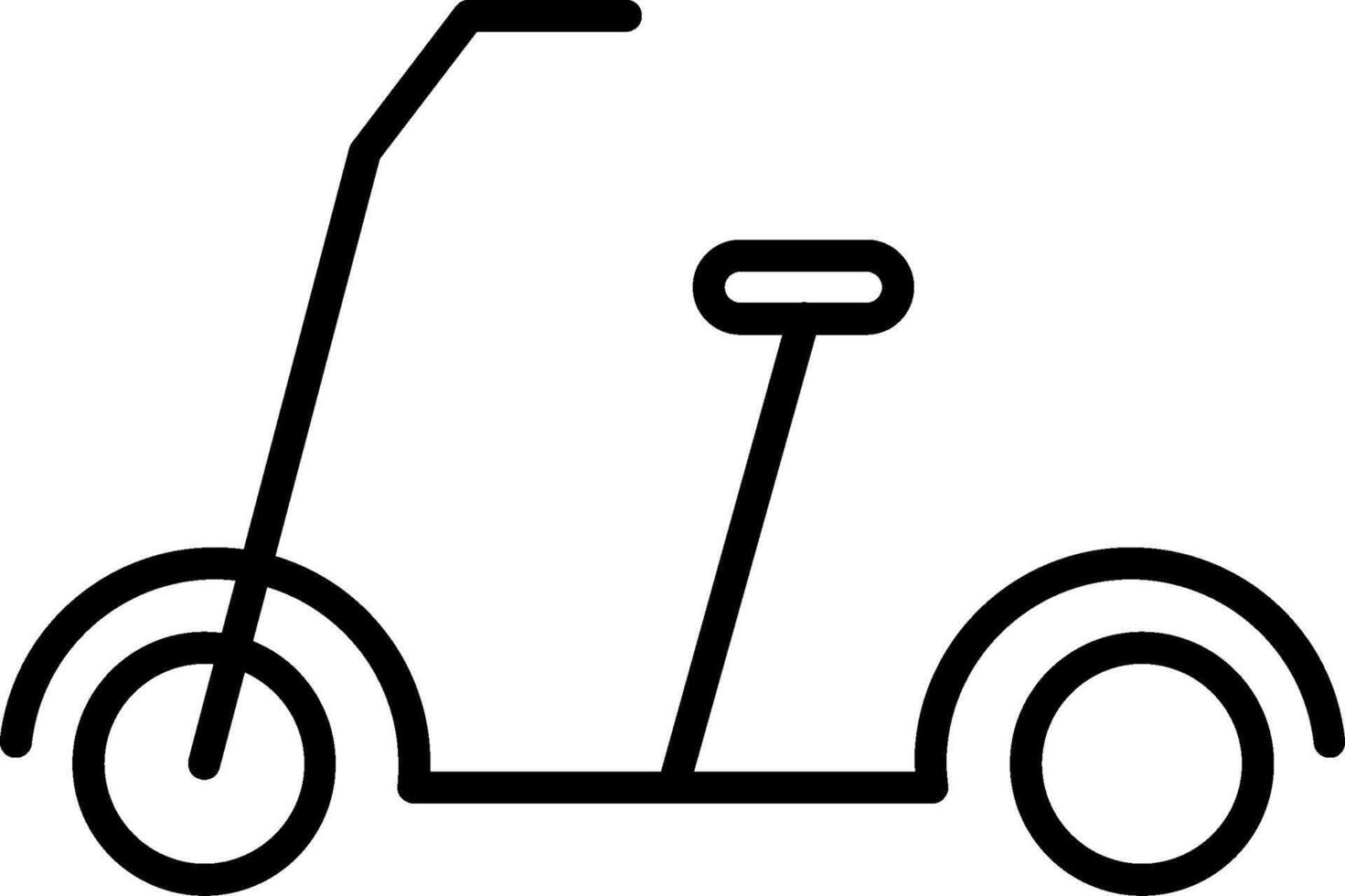 Kick Scooter Line Icon vector
