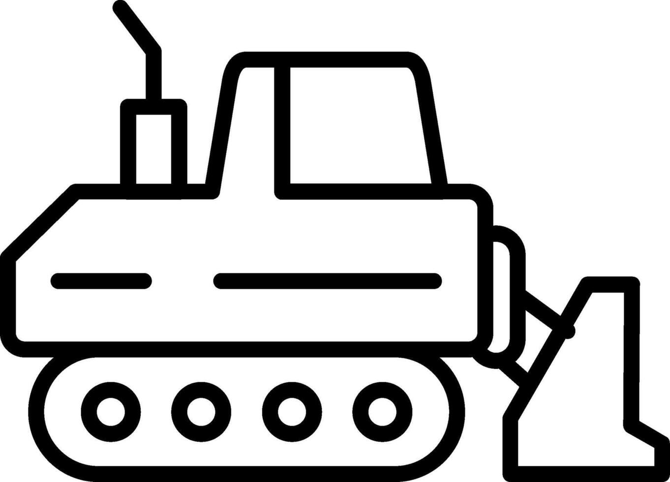 Drill Line Icon vector