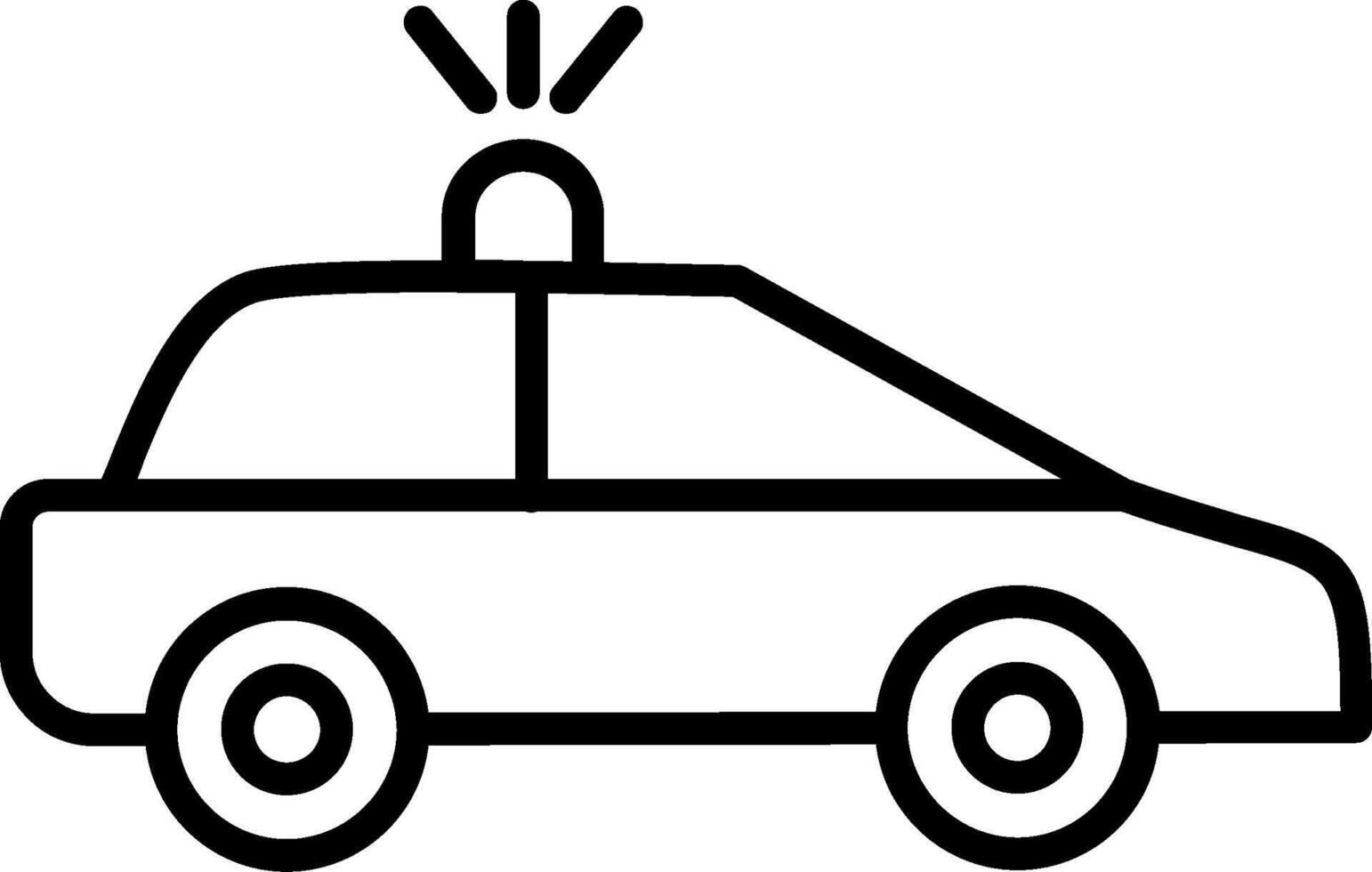 Police Van Line Icon vector