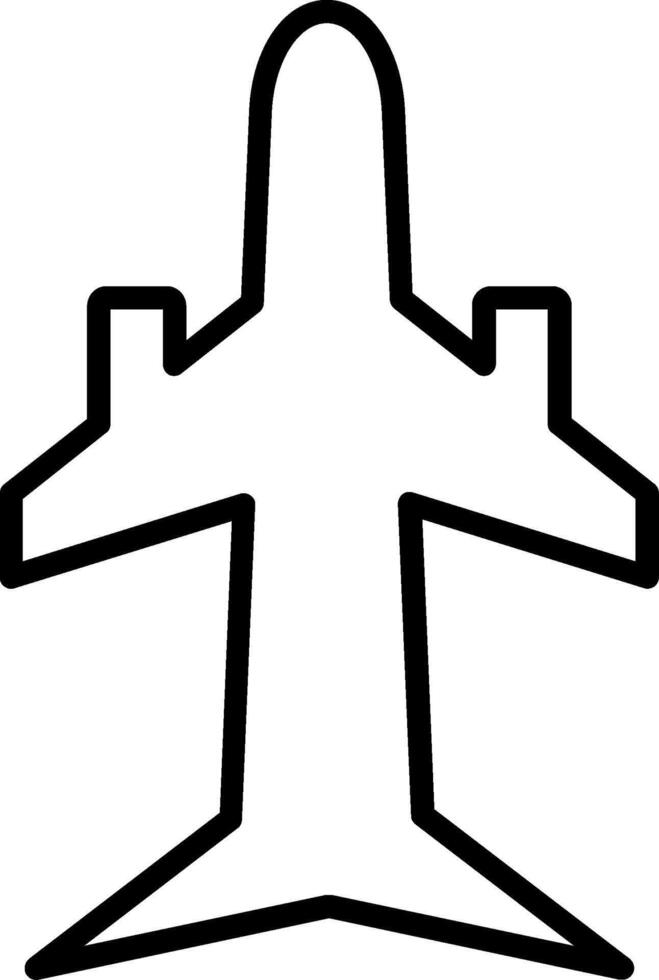 Plane Line Icon vector